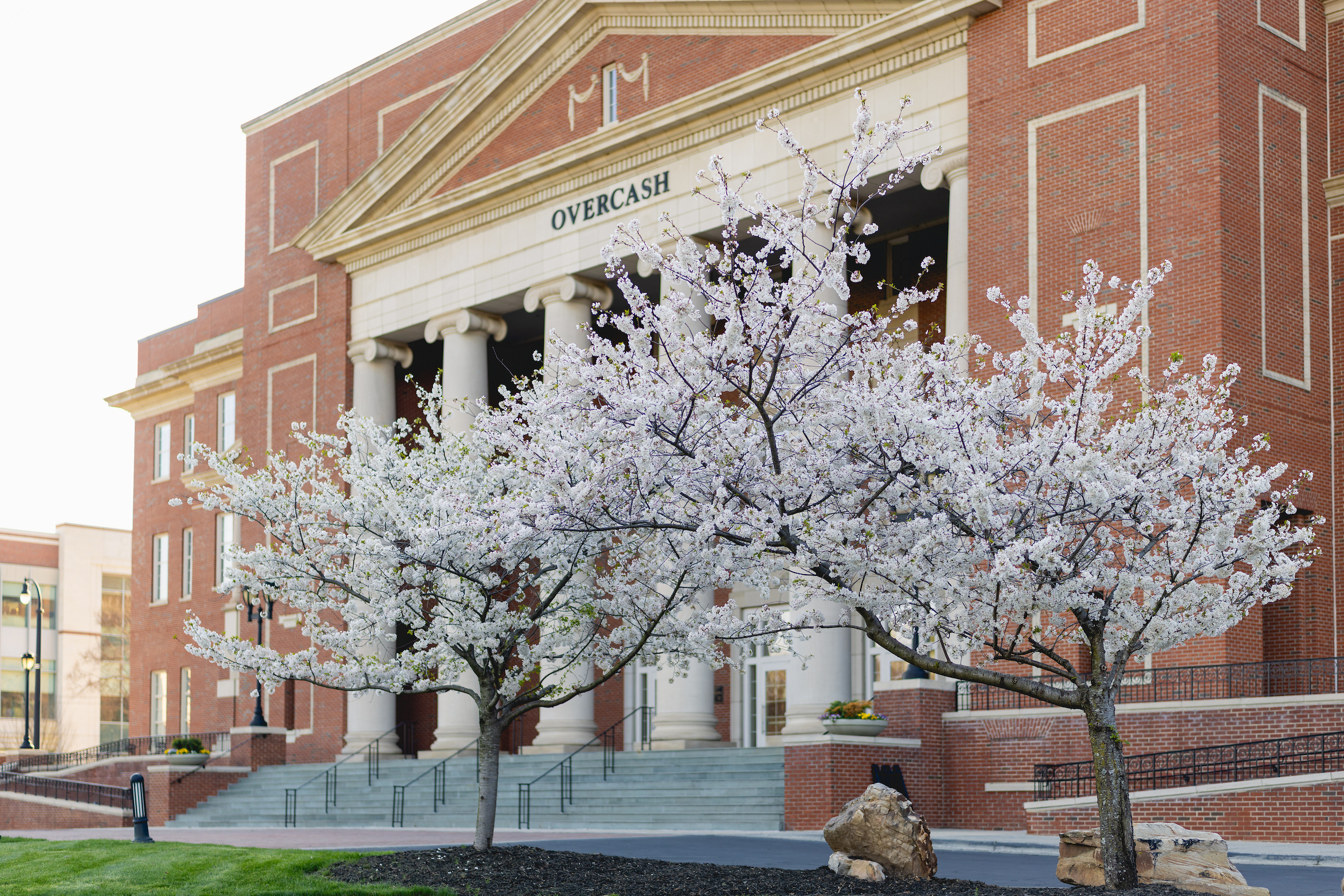 Overcash Hall on Central Campus in Spring 2026