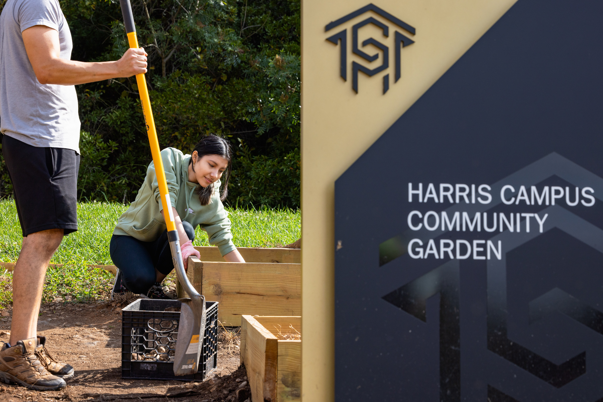 Harris Campus garden