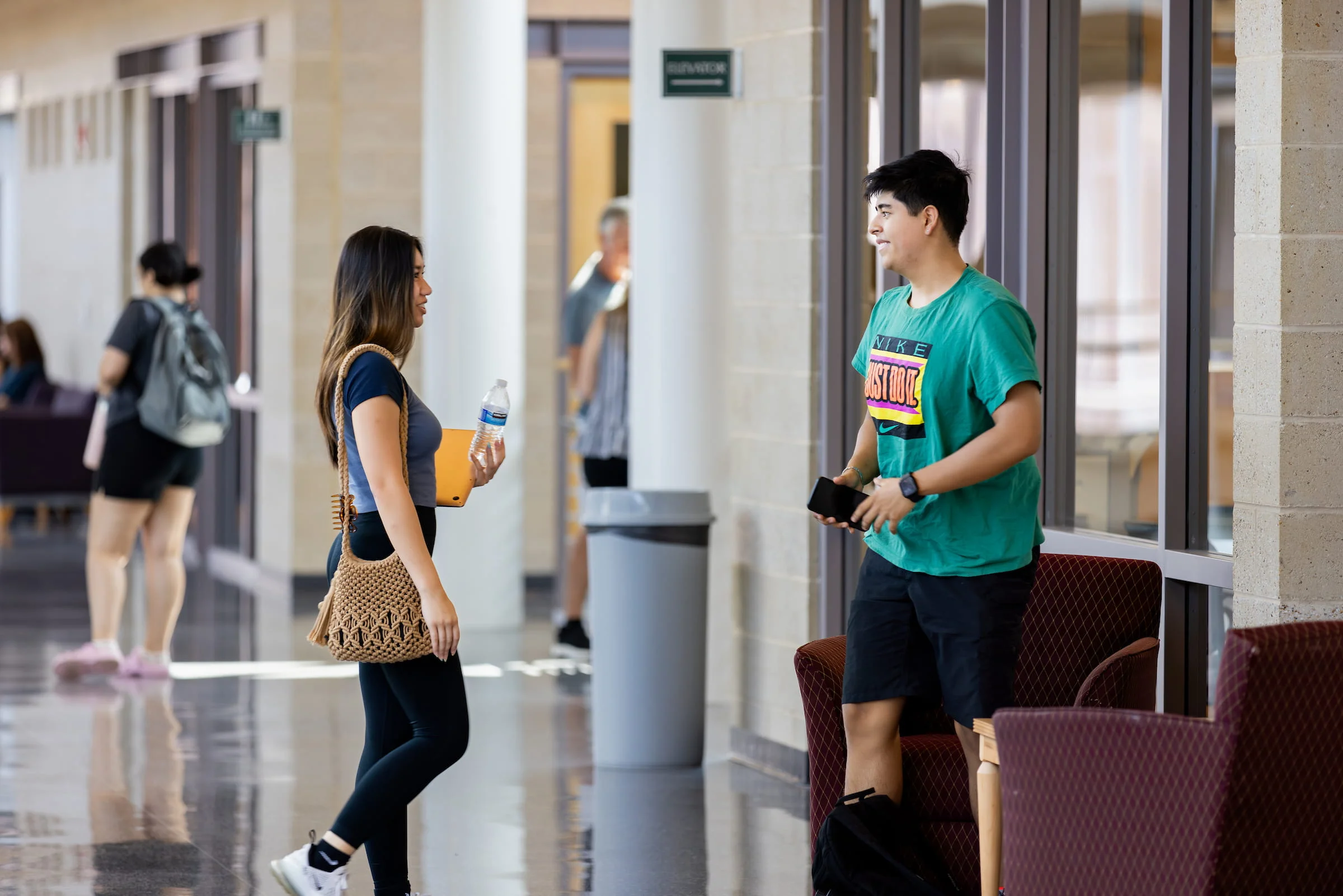 Students chatting