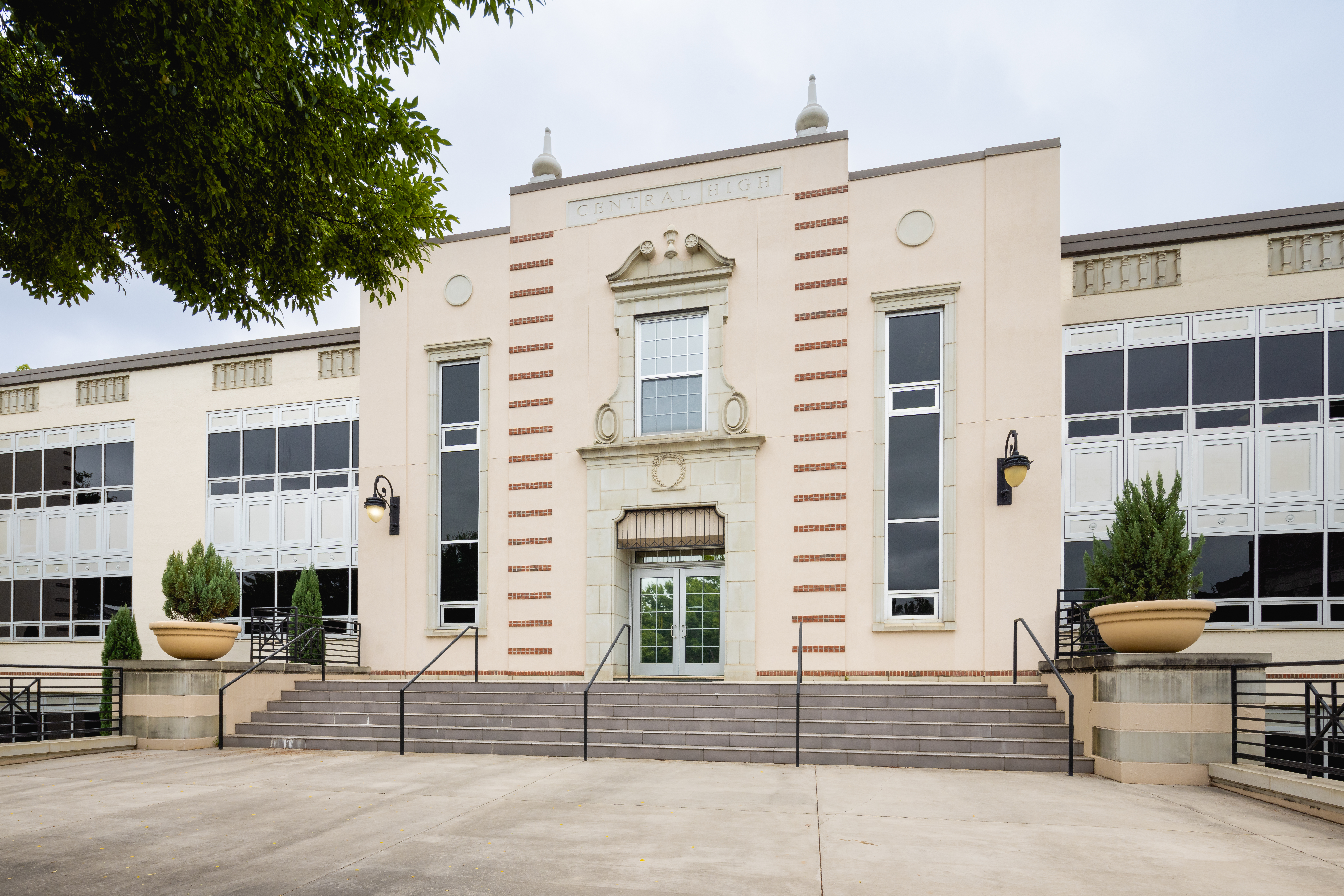 Front of Central High School building