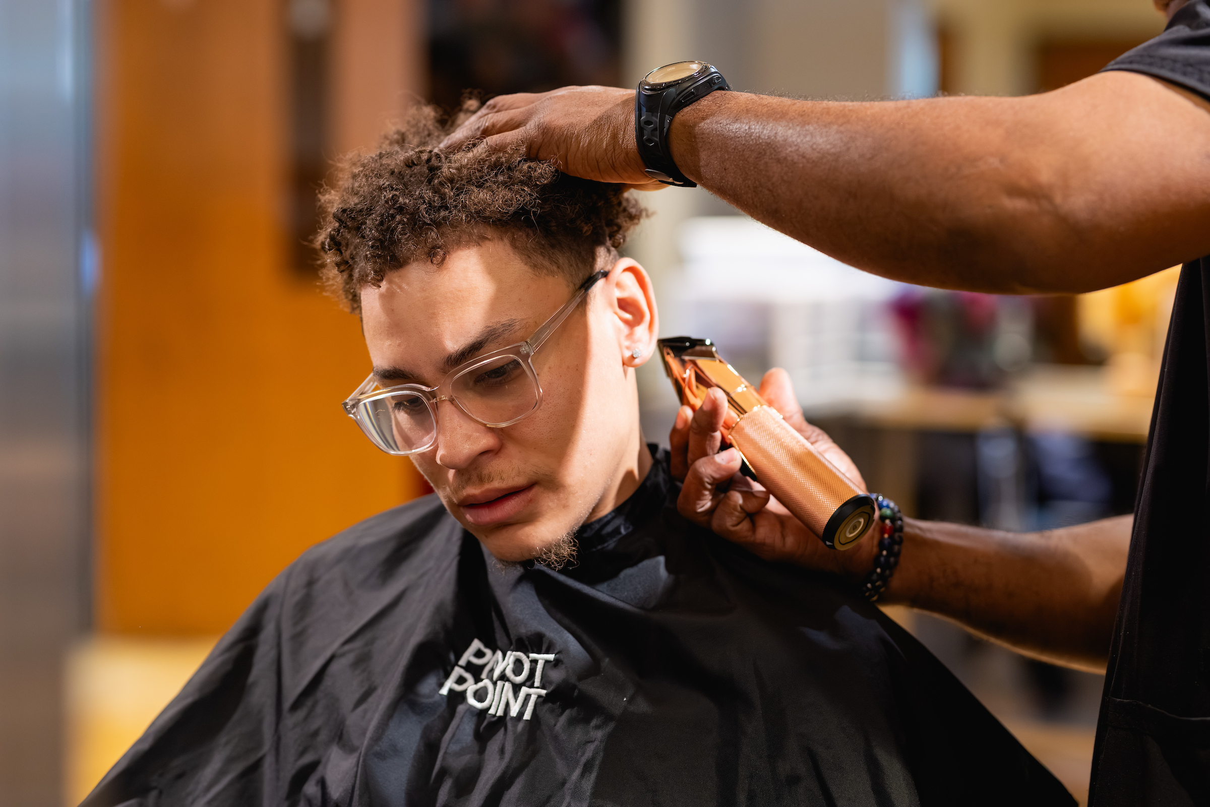 Central Piedmont's barbering clinic