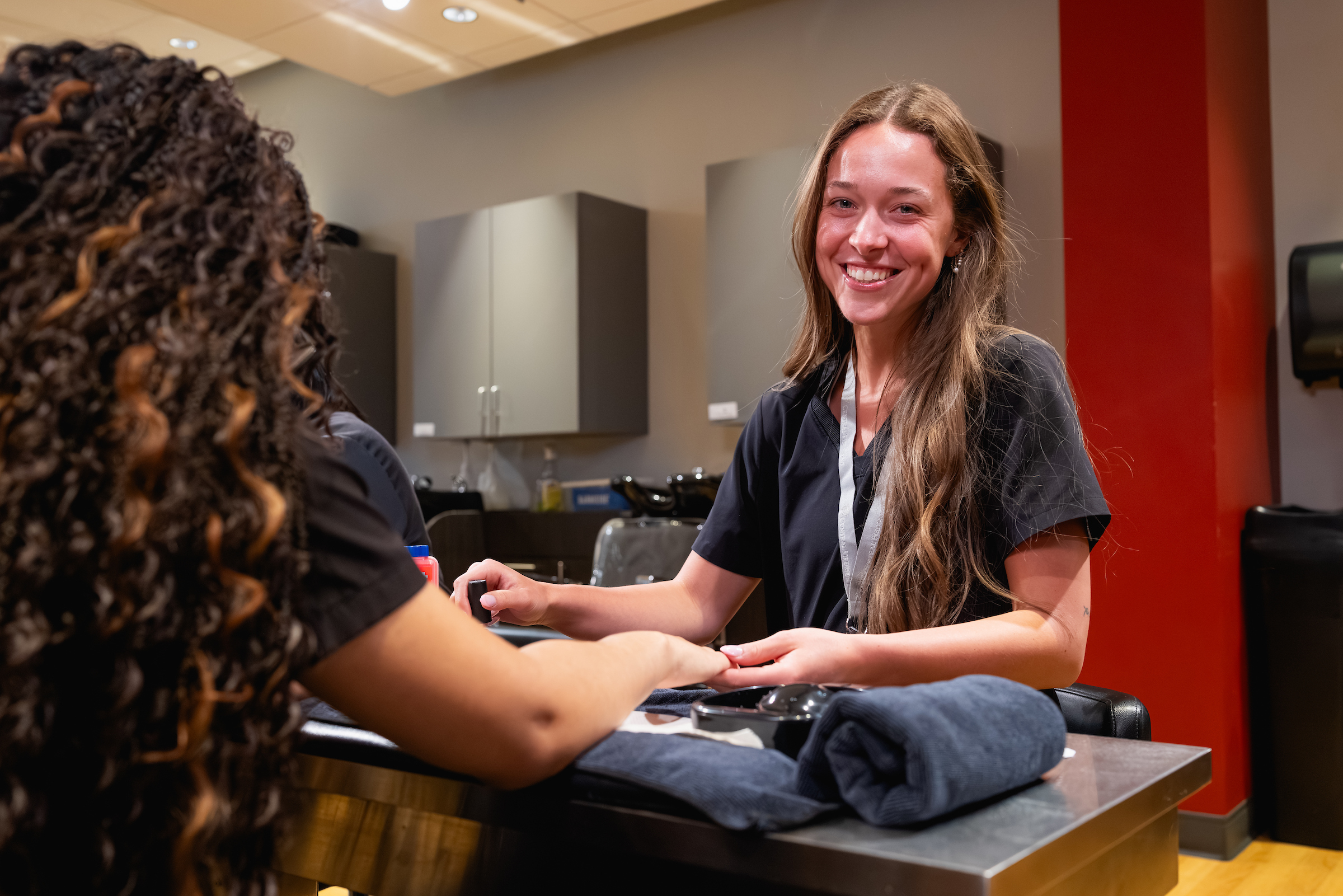 Central Piedmont cosmetology students