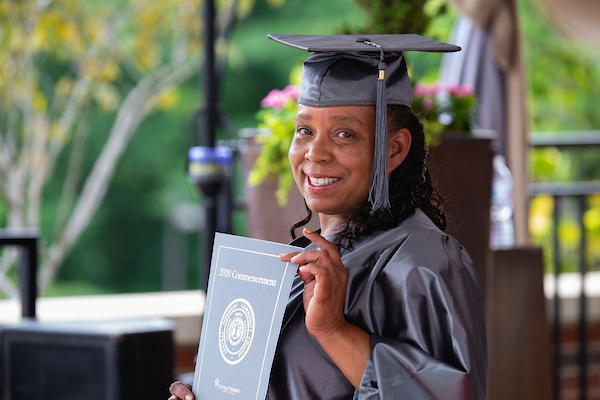 Adult graduate of Central Piedmont Community College's adult high school program
