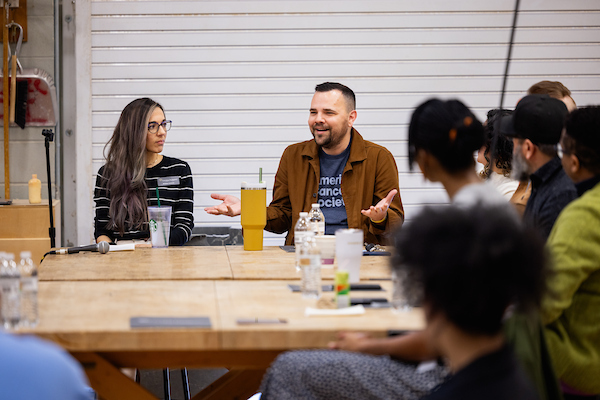 People sitting around a table