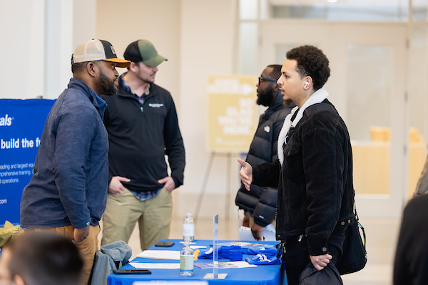 Central Piedmont connecting with a potential employer