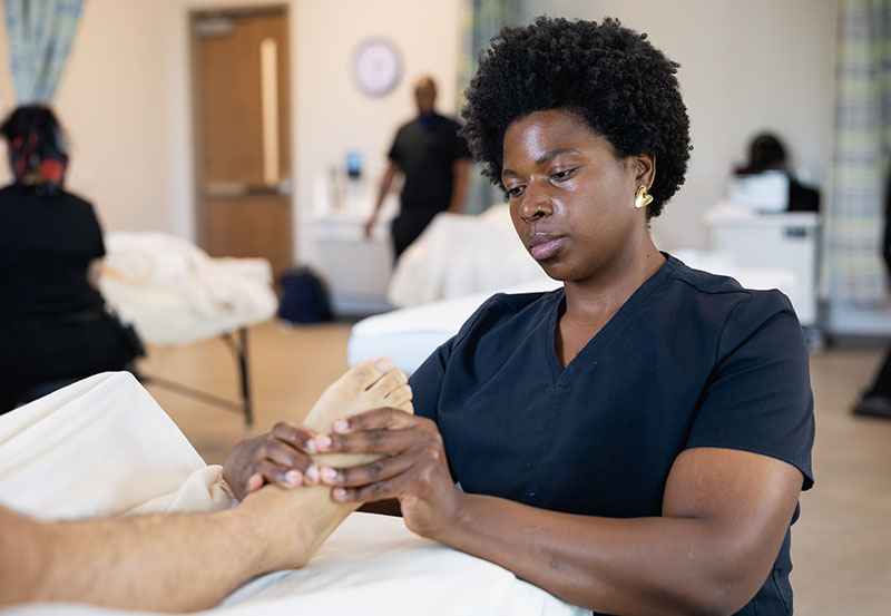 Massage Therapy at Central Piedmont