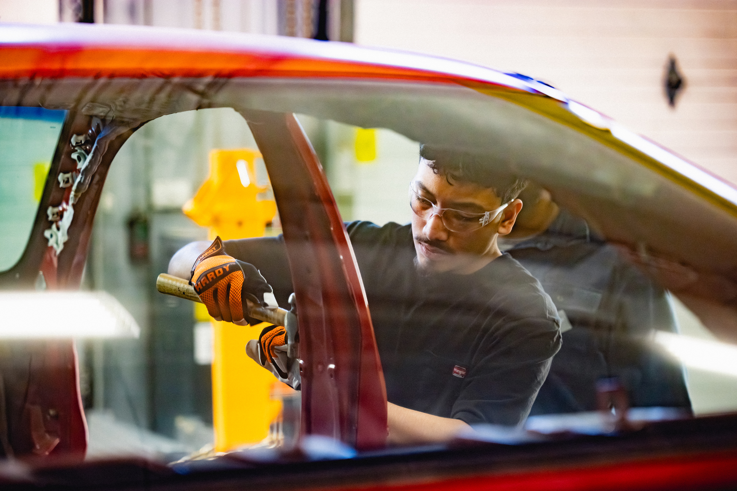 Collision Repair and Refinishing Technology and automotive lab at Central Piedmont