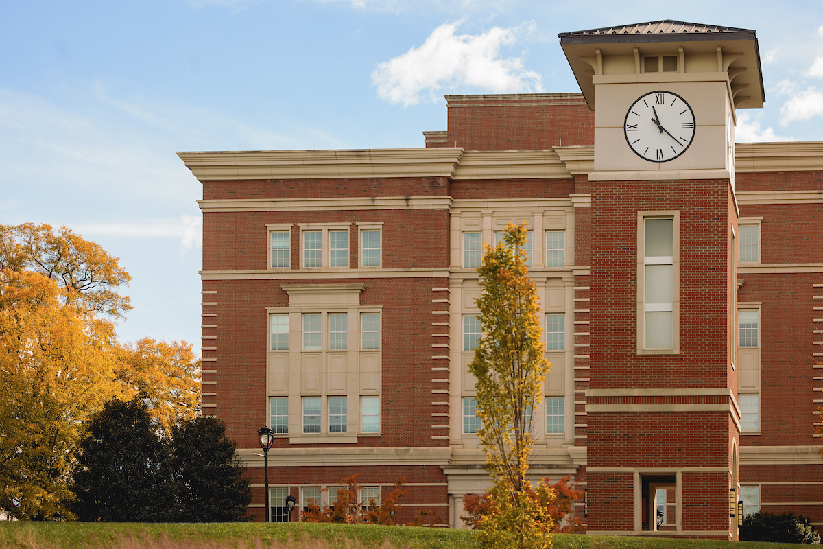 Central Piedmont clock tower on Central Campus