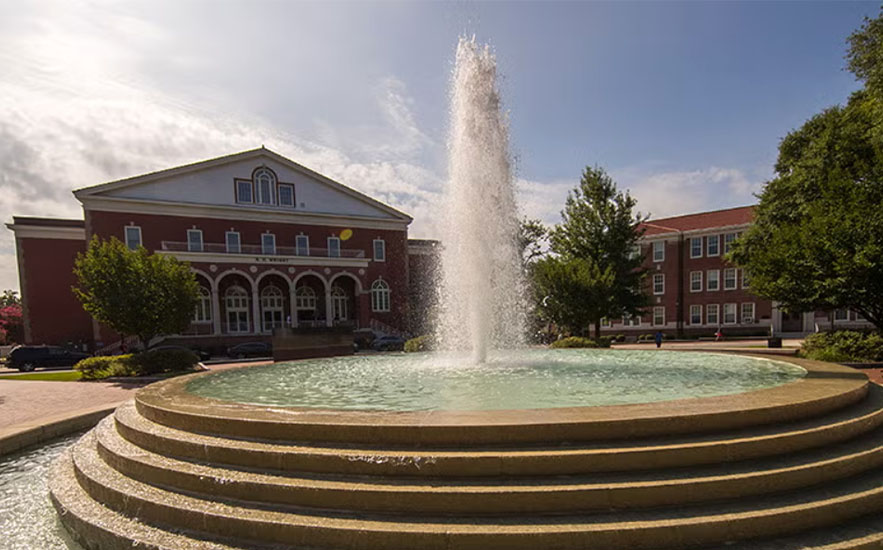 Fountain at East Carolina University