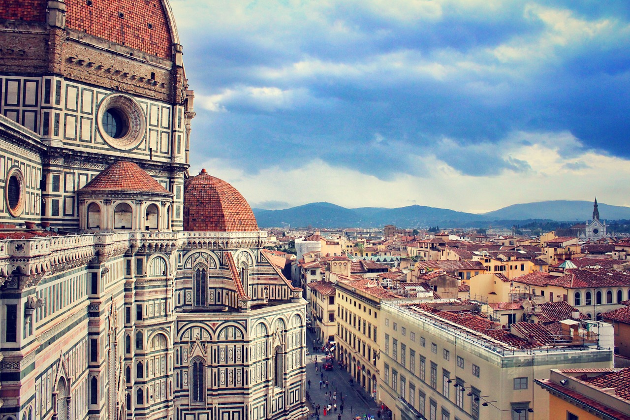 Aerial view of Florence, Italy which is one of the Central Piedmont's study abroad destinations