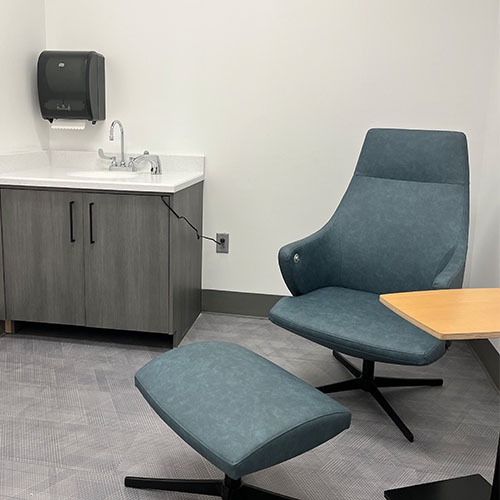 A quiet room in Central Piedmont's library