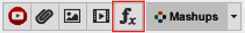 Math WIRIS editing button Math WIRIS editing button in Blackboard