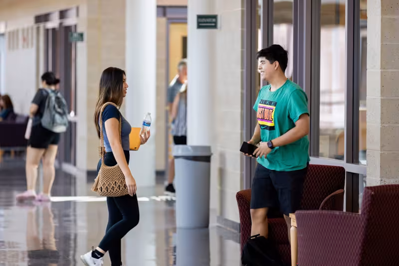 Students chatting