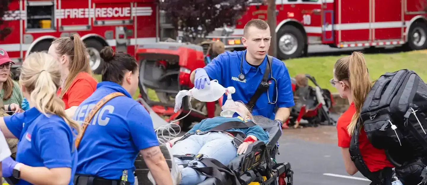 fire medic response drill