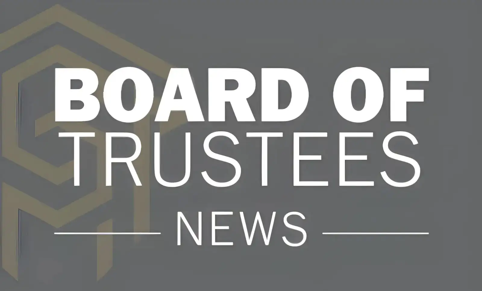 Board of Trustees news graphic