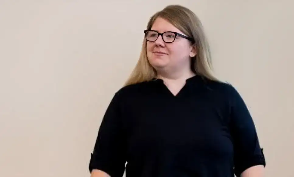 Interpreter Education student Victoria Burroughs