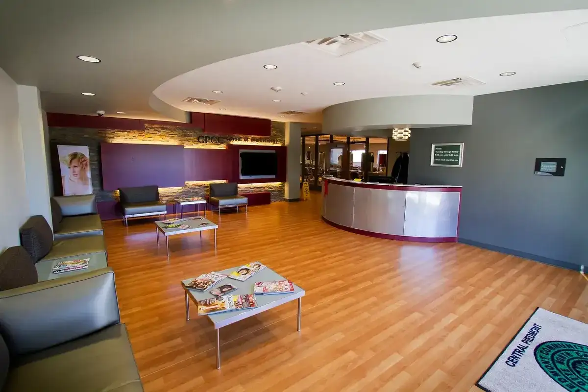 Interior of a building on Central Piedmont Community College's City View campus