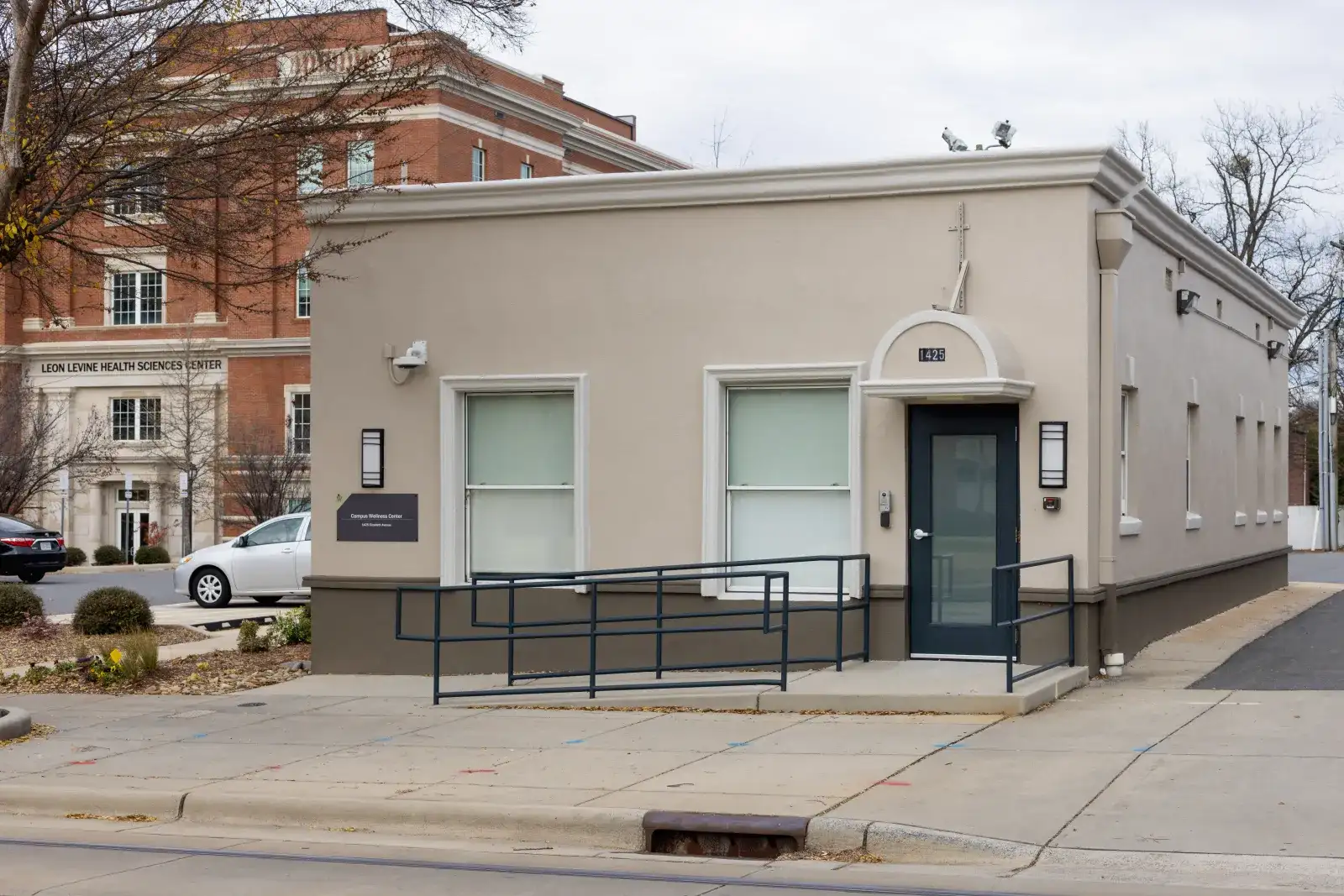 exterior photo of the wellness center building on Central campus